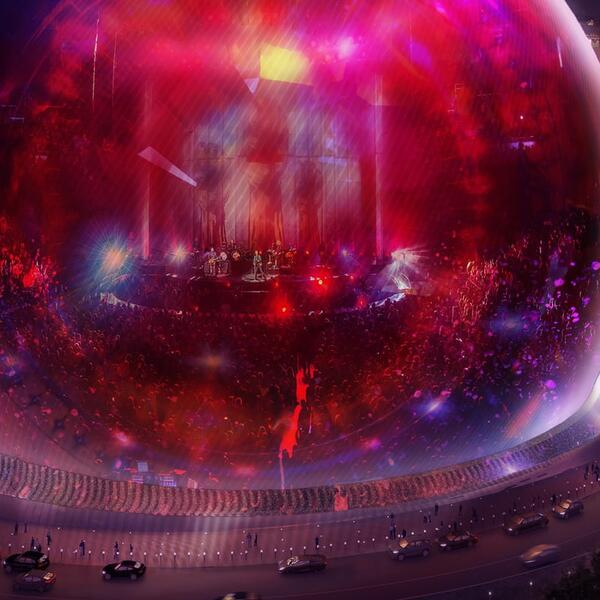 В Лондоне хотят установить гигантскую сферу, концерт-холл в Олимпик парке
