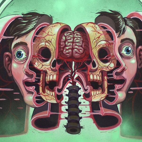 “Внутренний мир” Губки Боба, Русалочки и Зефирного человечка в граффити Nychos
