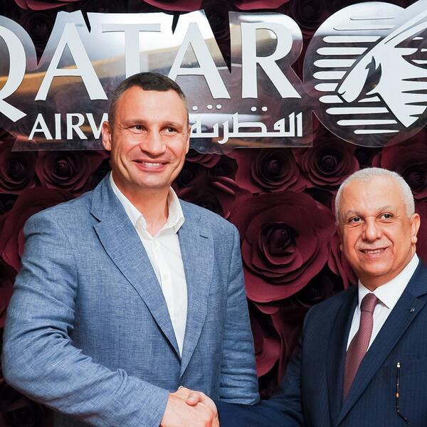 Запуск Qatar Airways в Украине: фотоотчет