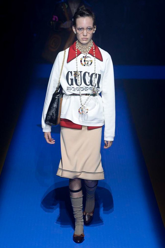 Показ коллекции Gucci ready-to-wear сезона весна-2018