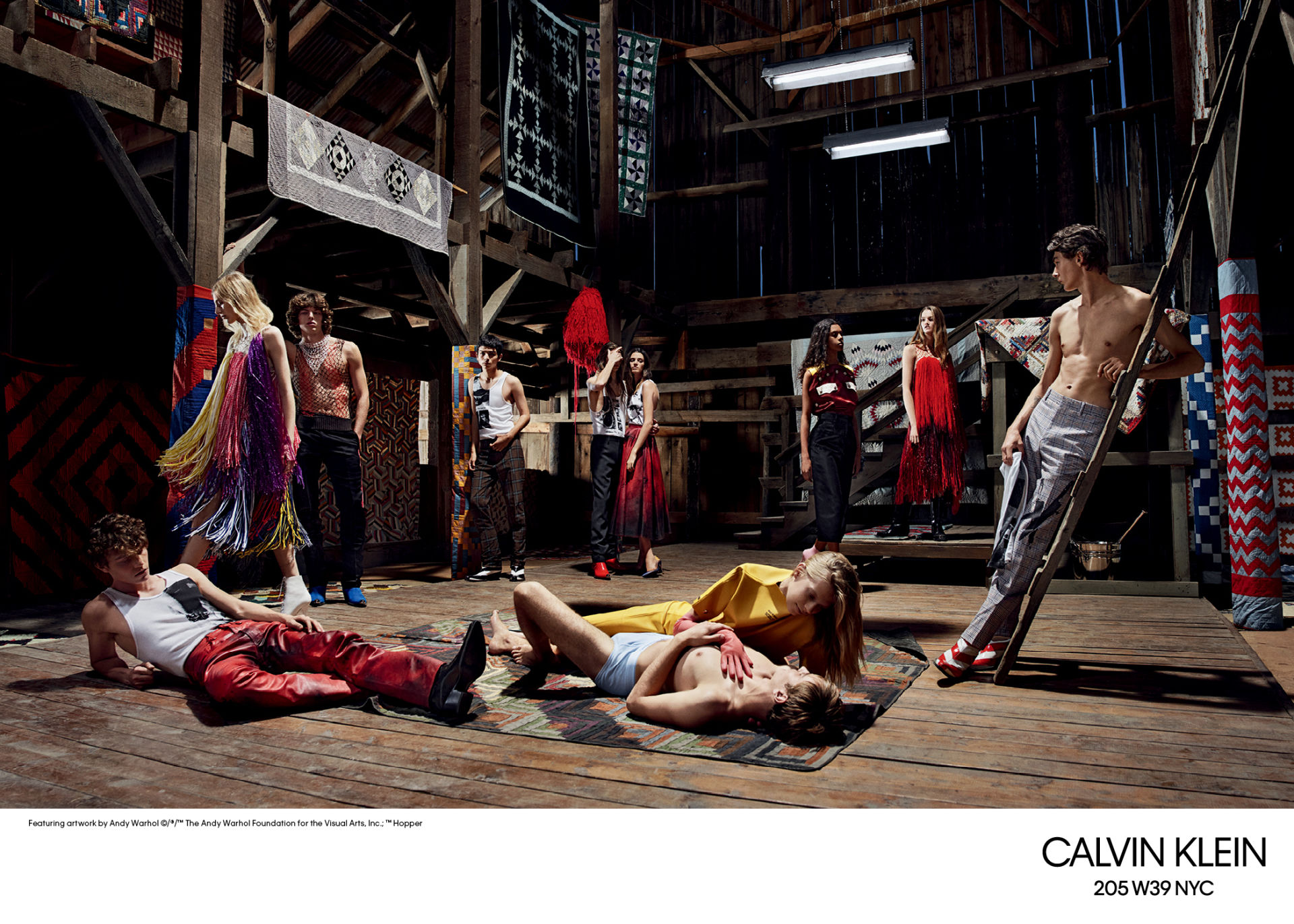 кампейн коллекции Calvin Klein 205W39NYC сезона весна-2018