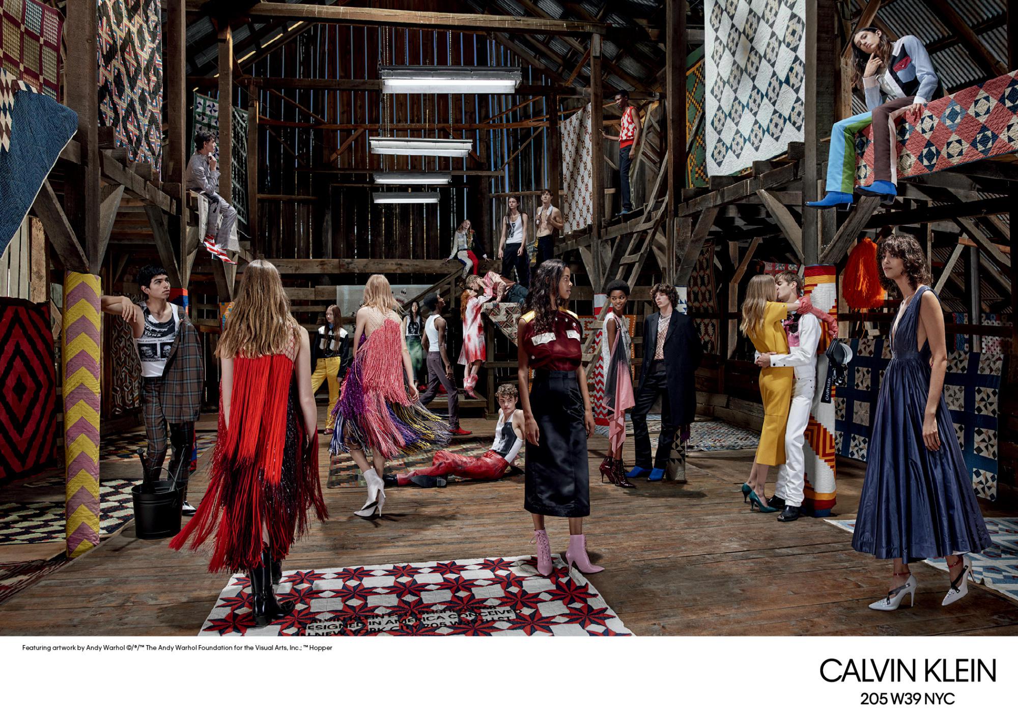 кампейн коллекции Calvin Klein 205W39NYC сезона весна-2018