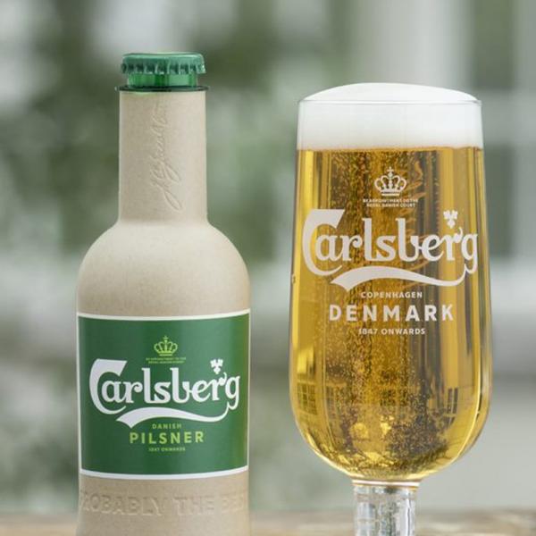 Компания Carlsberg представила первую в мире бумажную бутылку для пива