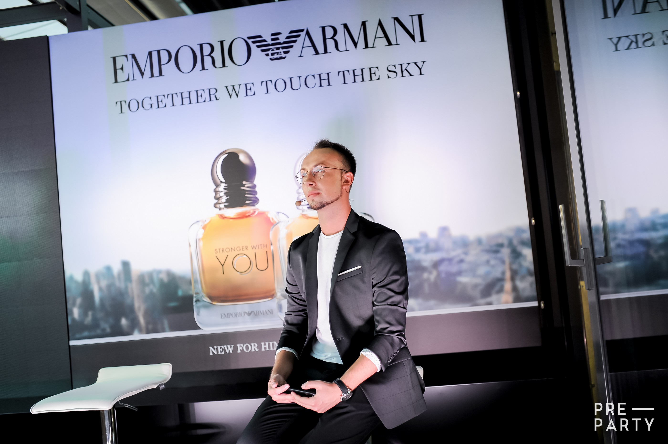презентация нового парного аромата Emporio Armani в ЦУМе